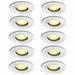 The Renovators Supply Inc. Spotlight Urethane Medallions 6" Decorative Recessed Trim, Steel | 10 H x 10 W in | Wayfair 46477