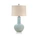 Wildwood Cayden 31" Table Lamp Porcelain/Plastic/Linen in Blue/Brown/White | 31 H x 16 W x 16 D in | Wayfair 13115