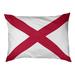 Tucker Murphy Pet™ Catalano Alabama Flag Outdoor Dog Pillow Polyester in Red/White | 14 H x 42.5 W x 32.5 D in | Wayfair