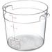 Carlisle Food Service Products 192 oz. Circle Plastic Food Storage Container Plastic | 7.78 H x 10.02 W x 8.56 D in | Wayfair 1076507