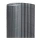 Canisse pvc double face Anthracite 18 m - 6 rouleaux de 3 x 1 m Jardideco