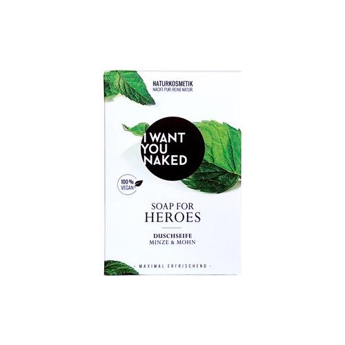 I Want You Naked Körperpflege Duschseife For Heroes Duschseife Minze & Mohn 100 g