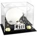 Super Bowl LIII Golden Classic Mini Helmet Logo Display Case