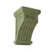 Ekena Millwork Fluted Wood Vintage Decor Corbel Wood in Brown | 10 H x 5.5 W x 5.5 D in | Wayfair CORWD05X05X10FLGR