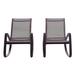 Havenside Home Coffman Cove Rocking Outdoor Mesh Lounge Chair by Modway in Black | 33 H x 48 W x 37.5 D in | Wayfair EEI-3180-BLK-BLK-SET