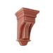 Ekena Millwork Raised Fluting Wood Vintage Decor Corbel Wood in Brown | 10 H x 5.5 W x 5.5 D in | Wayfair CORWD05X05X10RARD