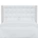 Birch Lane™ Sultana Wingback Headboard Upholstered/Polyester in Black | 56 H x 61 W x 8 D in | Wayfair 48DB4FF0449F484CBD519B988543DE50