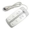 POWER FIRST 52NY57 Surge Protector Outlet Strip,6 ft.,White