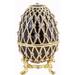 Ciel Collectables Faberge Designed Egg Trinket Box w/ Stand Metal/Wire in Brown | 3 H x 2 W x 2 D in | Wayfair 1013912A