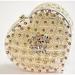 Ciel Collectables Plated Heart Trinket Box w/ Swarovski Crystals Metal/Wire in Yellow | 1.25 H x 2.5 W x 2.5 D in | Wayfair 1013924