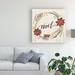 East Urban Home 'Rustic Christmas I' Textual Art on Wrapped Canvas in Gray/Green/White | 24 H x 24 W x 2 D in | Wayfair