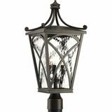 Fleur De Lis Living Alexandra Oil Rubbed Bronze 1 -Light 22.625" H Lantern Head Aluminium/Metal in Brown/Gray | 22.625 H x 10 W x 10 D in | Wayfair