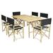 Bay Isle Home™ Collin 7 Piece Solid Wood Dining Set Wood in Brown | 29.5 H in | Wayfair F771E879516046A6A8EB1FECD1A3C557
