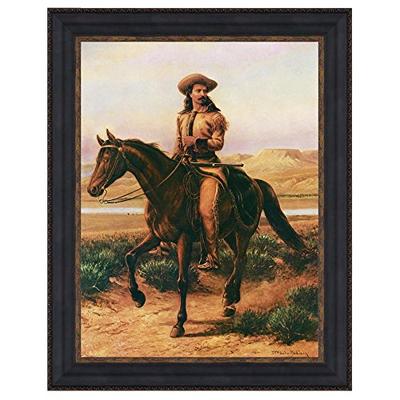 Design Toscano Buffalo Bill on Charlie, 1865: Canvas Replica Painting: Small