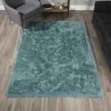 Green 96 x 3.15 in Area Rug - House of Hampton® Petrey Handmade Tufted Area Rug Polyester | 96 W x 3.15 D in | Wayfair