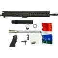 Ghost Firearms Upper Receiver Pistol Lower Parts Kit .300 Blackout 10.5in Pistol Moly Barrel 1-8 Twist 9in M-LOK Free Float Hand Guard A2 Flash Hider