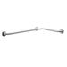 CSI Bathware L-Shaped Horizontal Angled Bathroom Safety 40" Grab Bar Metal in Gray | 3 H x 40 W x 1.25 D in | Wayfair BAR-HA2040-TW-125-PN