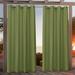 Nicole Miller Polyester Indoor/Outdoor Grommet Top Curtain Panel Pair Set of 2 Polyester in Green/Blue/Brown | 96 H in | Wayfair EN7003-10 2-96G