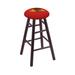 Holland Bar Stool NHL 30" Bar Stool Wood/Plastic/Acrylic in Brown | 30 H x 18 W x 18 D in | Wayfair RC30MSDCChiHwk-R