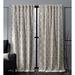 Nicole Miller Treillage Woven Room Darkening Blackout Hidden Tab/Rod Pocket Top Curtain Panel Pair Polyester in White | 84 H in | Wayfair