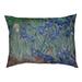 Tucker Murphy Pet™ Burk Irises Dog Pillow Polyester in Blue | 14 H x 42.5 W in | Wayfair 9085E8C04668473F8DDED72E879F73A6