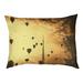 Tucker Murphy Pet™ Watters Hot Air Balloons Outdoor Dog Pillow/Classic Polyester in Brown/Yellow | 9.5 H x 29.5 W x 19.5 D in | Wayfair