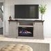 Kelly Clarkson Home Marina TV Stand for TVs up to 88" w/ Electric Fireplace Included Wood in Gray | 38 H in | Wayfair