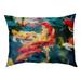 Tucker Murphy Pet™ Burkey Koi Pond Dog Pillow Polyester in Blue/Red/Yellow | 14 H x 42.5 W x 32.5 D in | Wayfair C9AAD6765BDF49B18FF05170705ED9BB