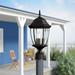 Astoria Grand Drumkeeran 1 -Light 20" H Hardwired Lantern Head Metal in Black | 20 H x 9.25 W x 9.25 D in | Wayfair