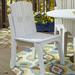 Uwharrie Chair Carolina Preserves Patio Dining Chair Wood in White | 35.5 H x 21.25 W x 21.5 D in | Wayfair C096-P13