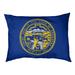 Tucker Murphy Pet™ Catalano Nebraska Flag Outdoor Dog Pillow Polyester in Blue | 14 H x 42.5 W x 32.5 D in | Wayfair