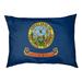 Tucker Murphy Pet™ Burien Idaho Flag Dog Pillow Polyester/Fleece in Blue | 14 H x 42.5 W x 32.5 D in | Wayfair 8BF6564D59304FFFB35E42BAFC4089C4