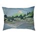 Tucker Murphy Pet™ Burkart Mt. Fuji Reflected in Lake Kawaguchi Dog Pillow Polyester in Green/Gray/Blue | 2.5 H x 29.5 W x 19.5 D in | Wayfair