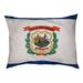 Tucker Murphy Pet™ Burien West Virginia Flag Designer Pillow Fleece, Polyester | 17 H x 52 W x 42 D in | Wayfair C98C3EB01FE945DD9E7C6A2C757F0657