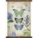 August Grove® Canvas Butterflies Tapestry w/ Hanging Accessories Included Metal in Brown/White | 60 H x 40 W in | Wayfair