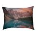 Tucker Murphy Pet™ Burman Valley & Mountains at Sunset Designer Pillow Fleece, Polyester in Brown | 9.5 H x 29.5 W x 19.5 D in | Wayfair
