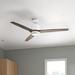 Mercury Row® 56" Vansickle 3 - Blade LED Standard Ceiling Fan w/ Remote Control & Light Kit Included, Metal in Gray/White | Wayfair