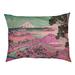 Tucker Murphy Pet™ Castellon Katsushika Hokusai the Tea Plantation of Katakura Designer Pillow Fleece, in Pink | 9.5 H x 29.5 W x 19.5 D in | Wayfair