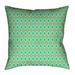 Latitude Run® Avicia Geometric Throw Pillow Polyester/Polyfill blend in Green/White/Yellow | 36 H x 36 W x 14 D in | Wayfair
