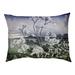 Tucker Murphy Pet™ Burkart Mt. Fuji Through the Cherry Blossoms Dog Pillow in Green/Blue/Indigo | Medium (29.5" W x 19.5" D x 9.5" H) | Wayfair