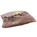 Tucker Murphy Pet™ Burkart Mt. Fuji Reflected in Lake Kawaguchi Designer Pillow Fleece, Polyester in Brown | 6.5 H x 42.5 W x 32.5 D in | Wayfair