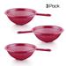 YBM Home Deep Plastic Colander Plastic in Red | 3.5 H x 12 W x 12 D in | Wayfair 31-1129vc-red-3