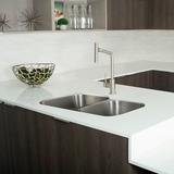 DAX 32" L x 21" W Double Basin Undermount Kitchen Sink Stainless Steel in Gray | 9 H x 32 W x 20.75 D in | Wayfair KA-3120L