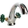 Robinet de lavabo vert industriel, style vintage industriel