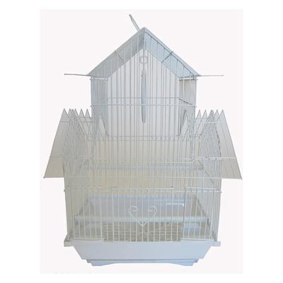 YML White Pagoda Top Bird Cage, Small