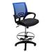 Leather & Mesh Color Burst Office Stool w/ 21-1/2"-29-1/2" Seat Height