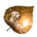 Loon Peak® Forest Dog Aspen Leaf Wall Décor Metal in Gray/Orange | 15 H x 18 W x 1 D in | Wayfair 441A66221D314D5FB19998A4BB7544F6