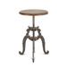 Williston Forge Mayhall Adjustable Height Bar Stool Wood/Metal in Brown/Gray | 14 W x 14 D in | Wayfair EFB34696F175470EB1839FF5279A2396