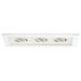 WAC Limited Low Voltage Multiple Three Light Open Recessed Trim in White | 0.25 H x 14 W in | Wayfair MT-316LED-WT/WT