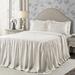 Ticking Stripe Bedspread Wheat 3Pc Set Full - Lush Decor 16T003732